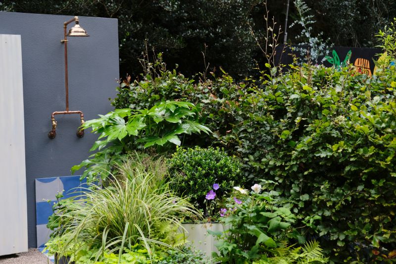 Exterior Shower Setup